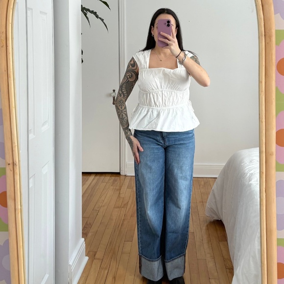 & other stories tiered side tie top - Picture 6 of 8